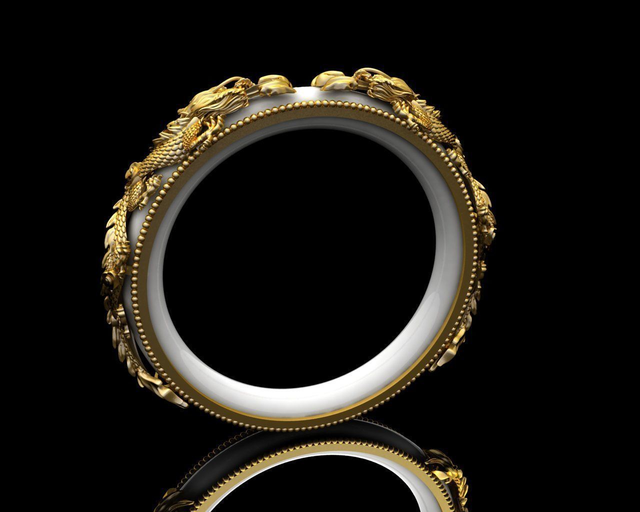 dragon bracelets 3D print model_2