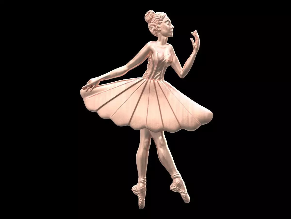 Ballerina ballet dancer 3D print model