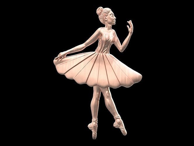 Ballerina ballet dancer  3D print model