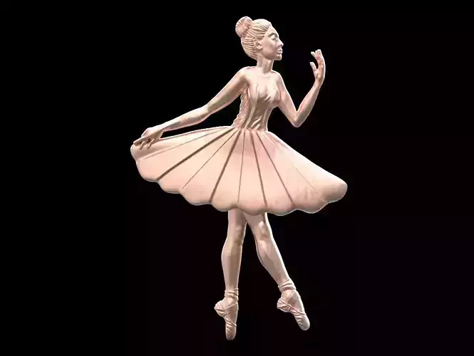 Ballerina ballet dancer  3D print model