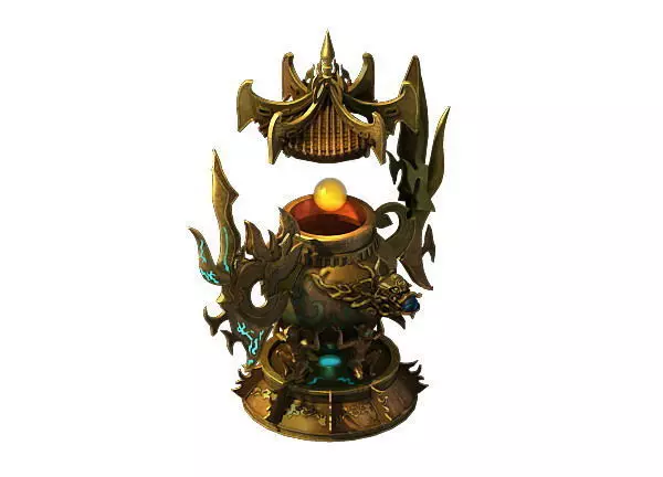 Game Model - Family Objects - Devil Dan furnace 01 3D model_0