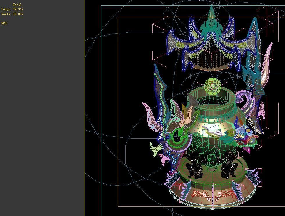 Game Model - Family Objects - Devil Dan furnace 01 3D model_1