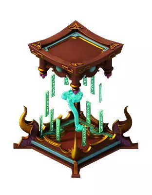 Game Models - Family Objects - Azure Po with 3D model