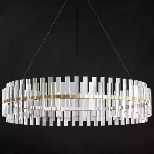 Casandra 4light Brushed Brass Pendant