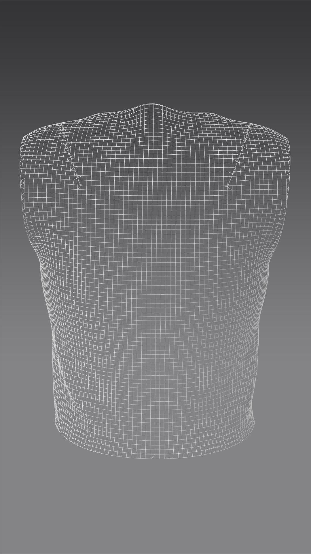 Super basic top clothes typeB Marvelous Designer 3D model_7