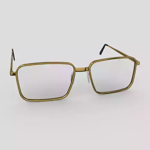 Glasses pair of gold eyeglasses