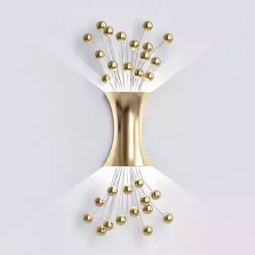 Sconce Lighting yellow gold leaf finish by Boyd Lighting