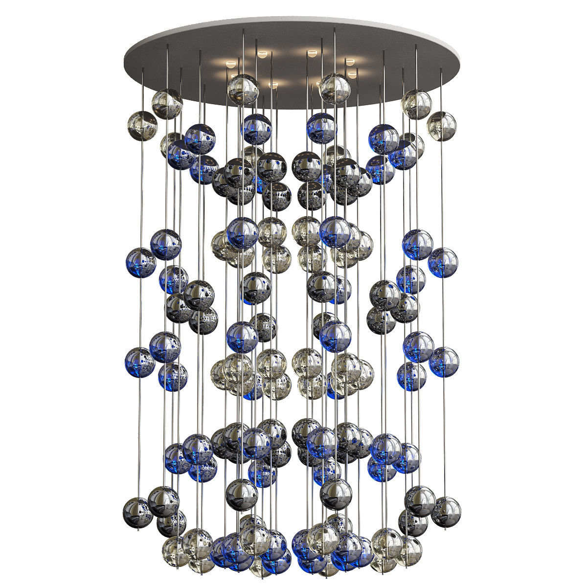 Floating Bubbles chandelier Studio Bel Vetro 3D model CGTrader