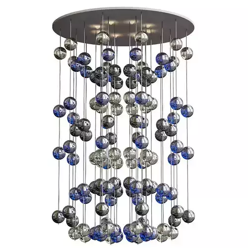 Floating Bubbles chandelier Studio Bel Vetro 3D model
