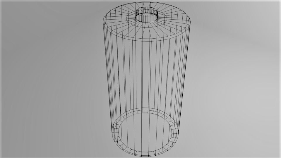 Battery D Cell 3D model_5