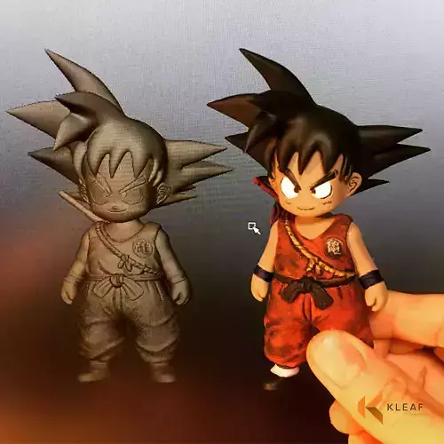 Kid Goku 3D print model Kid Goku 3D print model