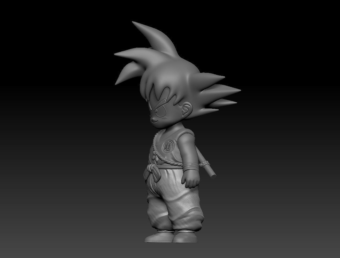 Kid Goku 3D print model_4