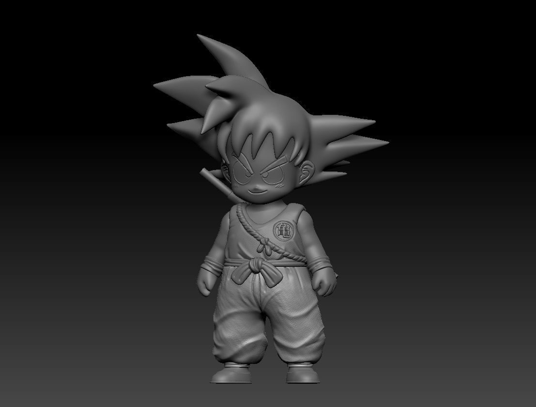 Kid Goku 3D print model_3
