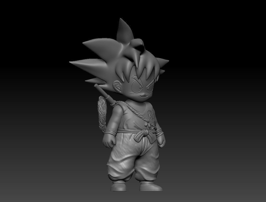 Kid Goku 3D print model_7
