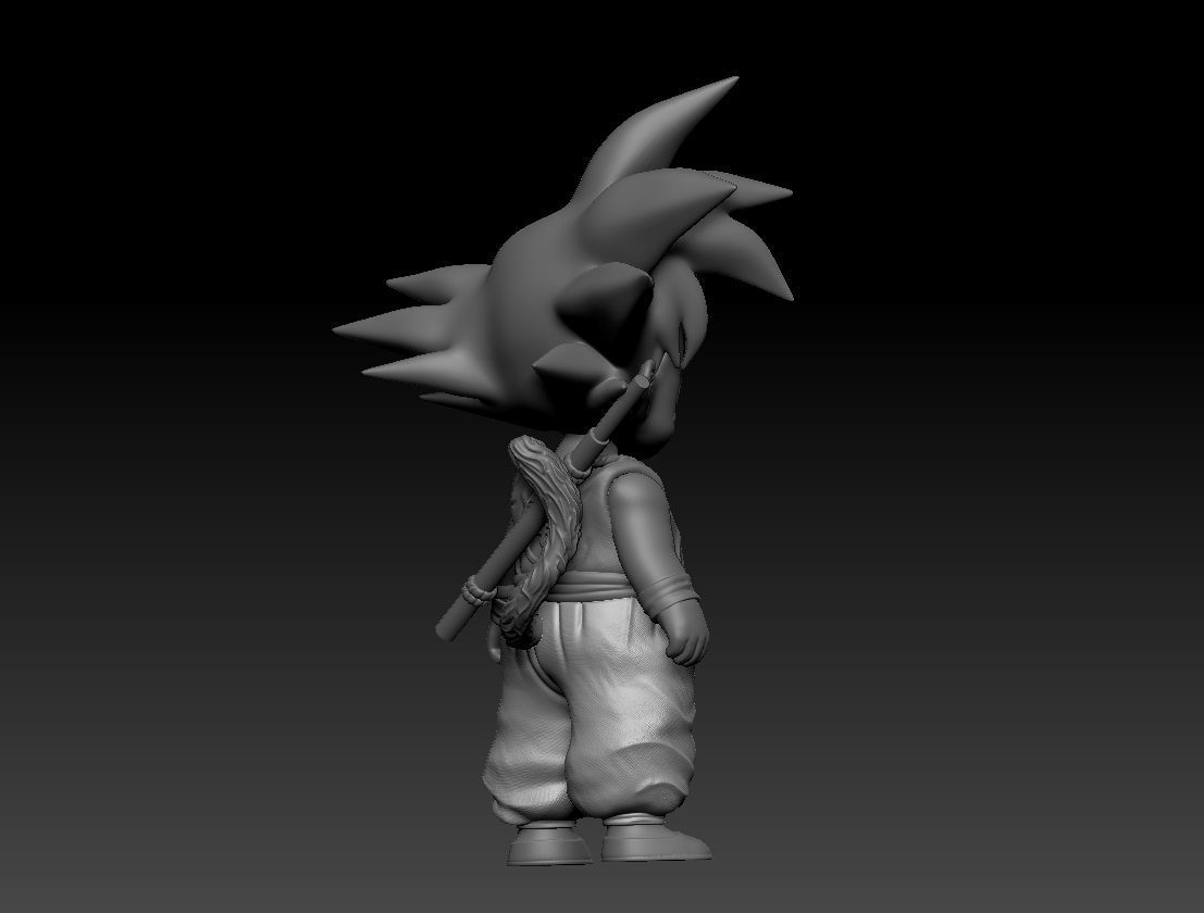 Kid Goku 3D print model_6