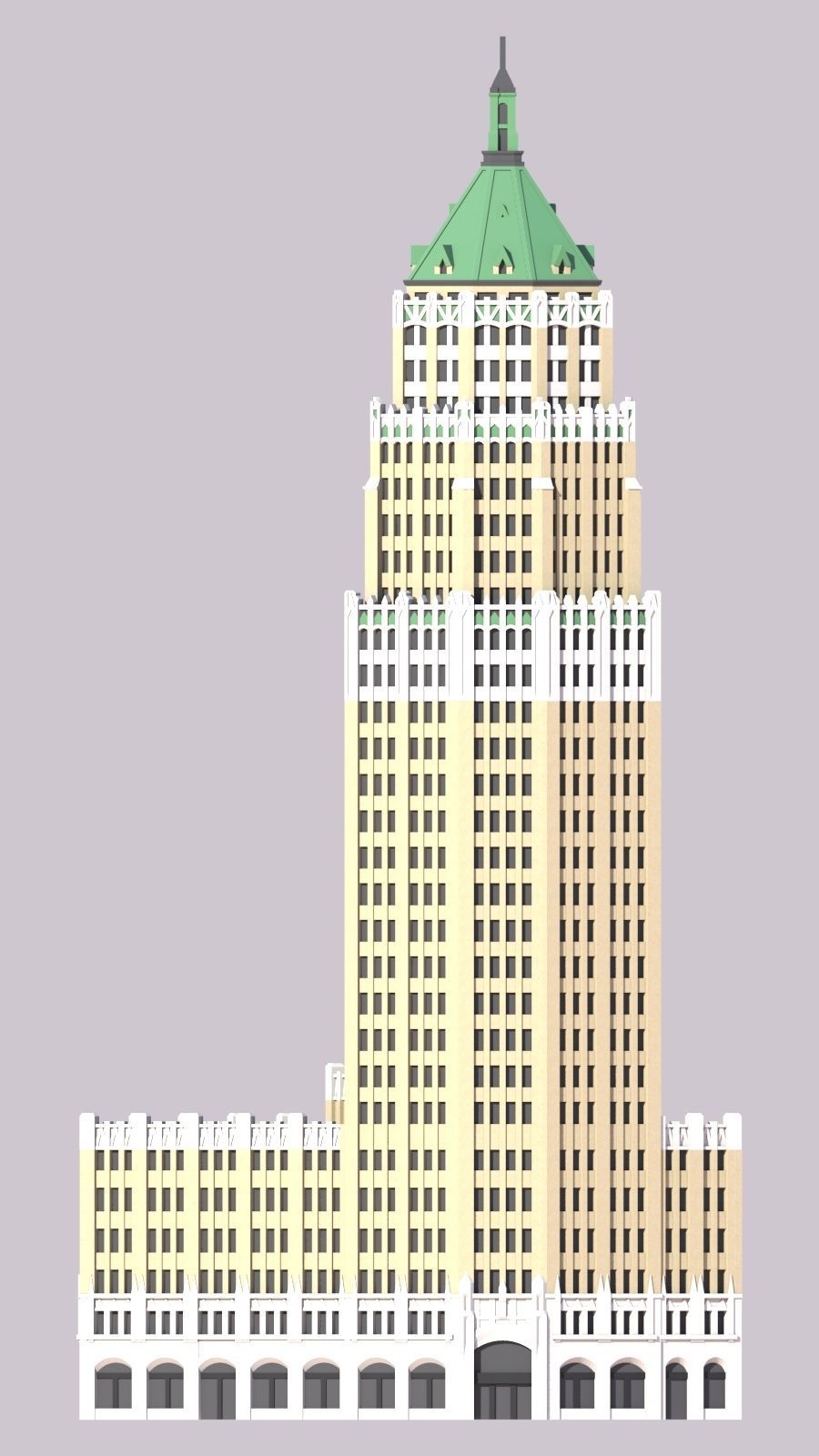 Tower Life Building 3D print model_3