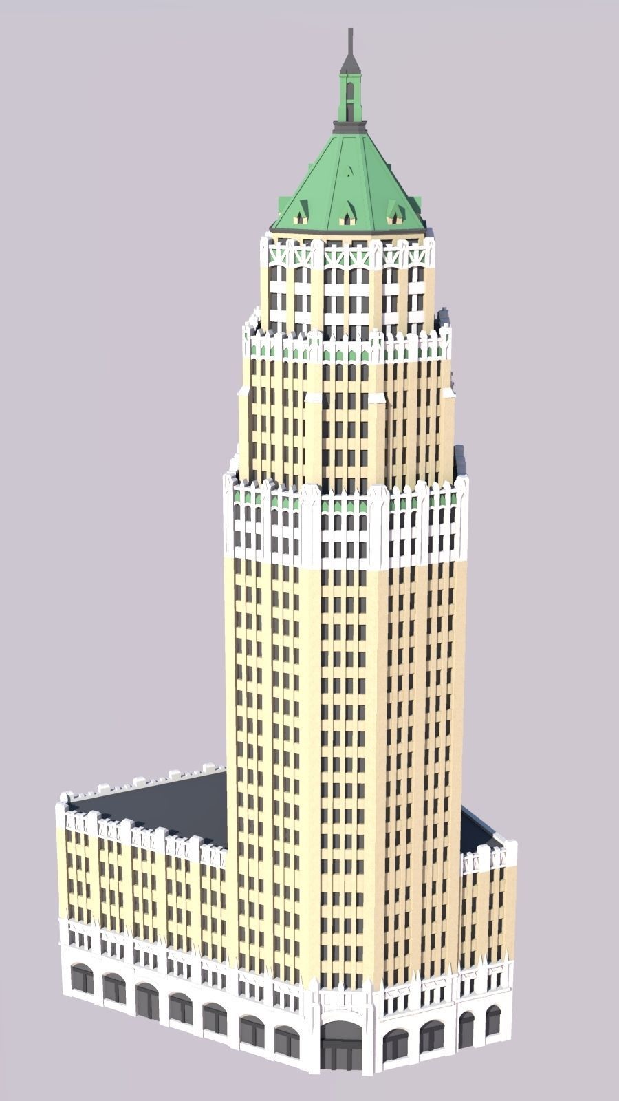 Tower Life Building 3D print model_1