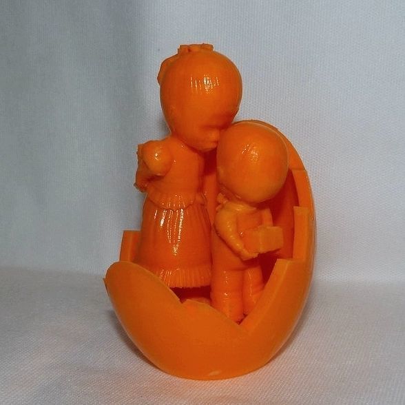 A boy with a girl in the egg 3D print model_14