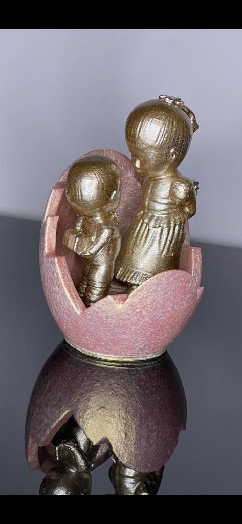 A boy with a girl in the egg 3D print model_9