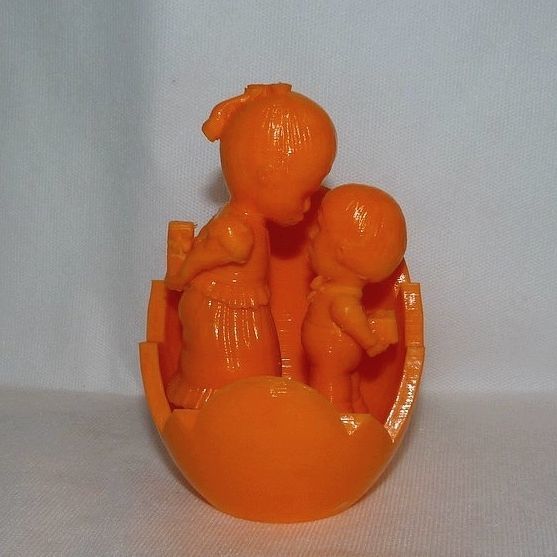 A boy with a girl in the egg 3D print model_16