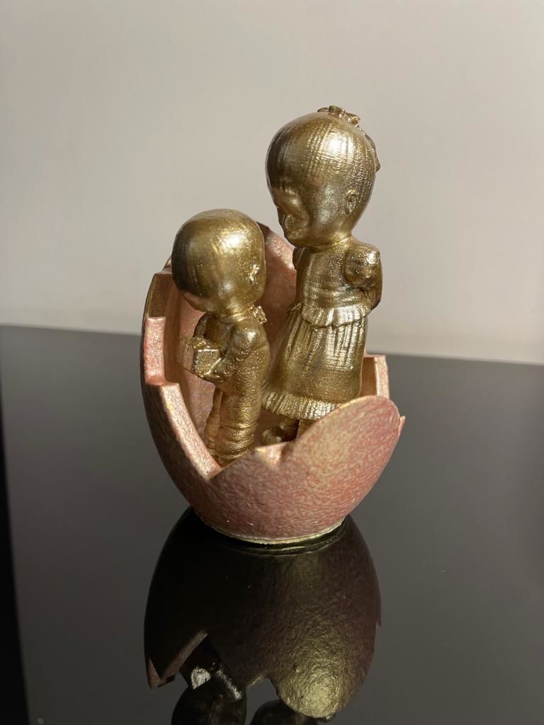A boy with a girl in the egg 3D print model_7