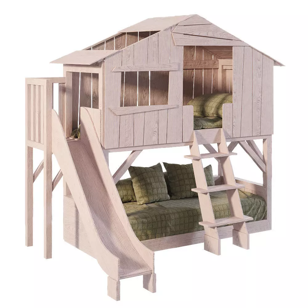 Mathy by Bols LITS CABANES Children bed 3D model