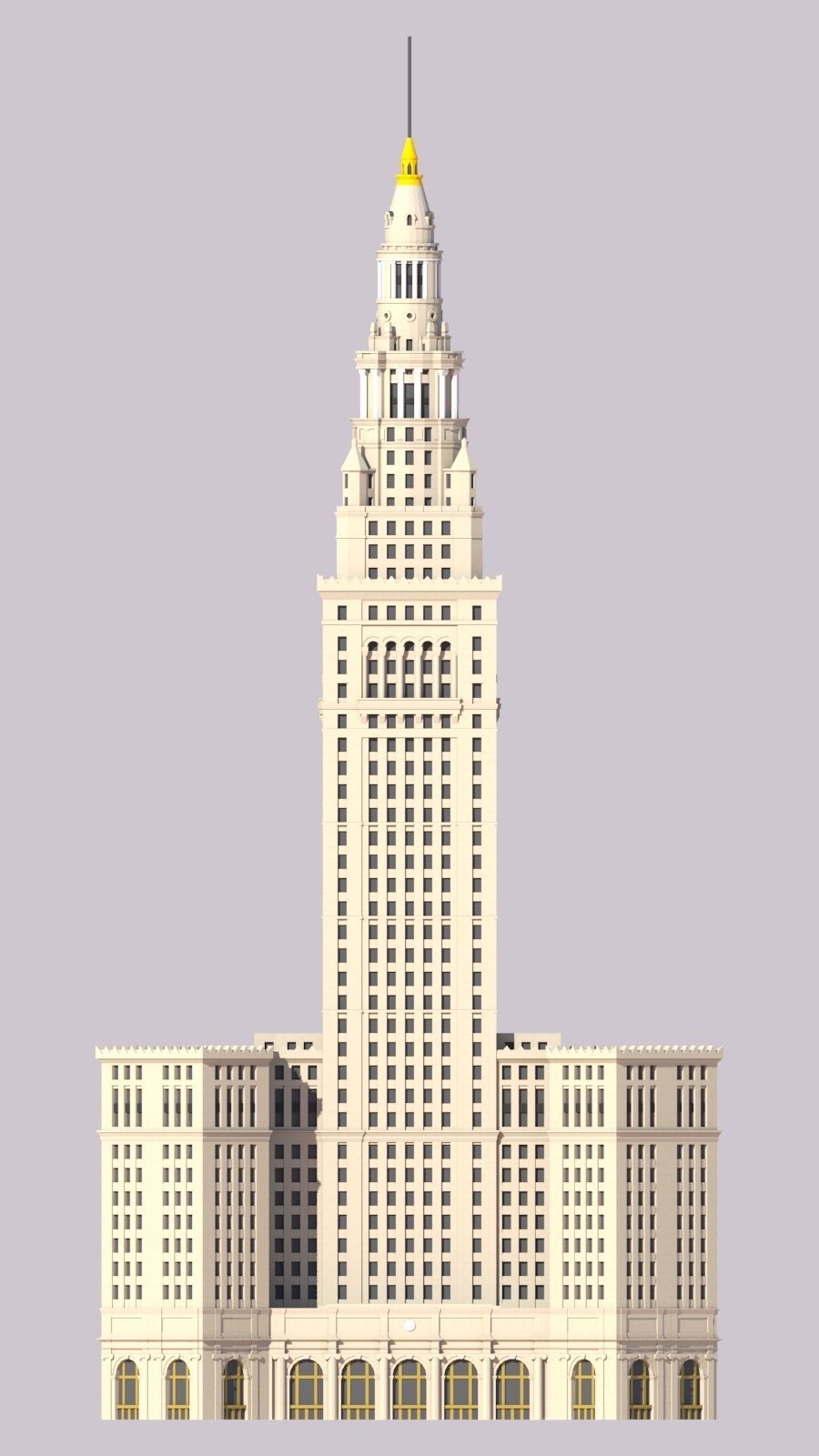 Terminal Tower 3D print model_2