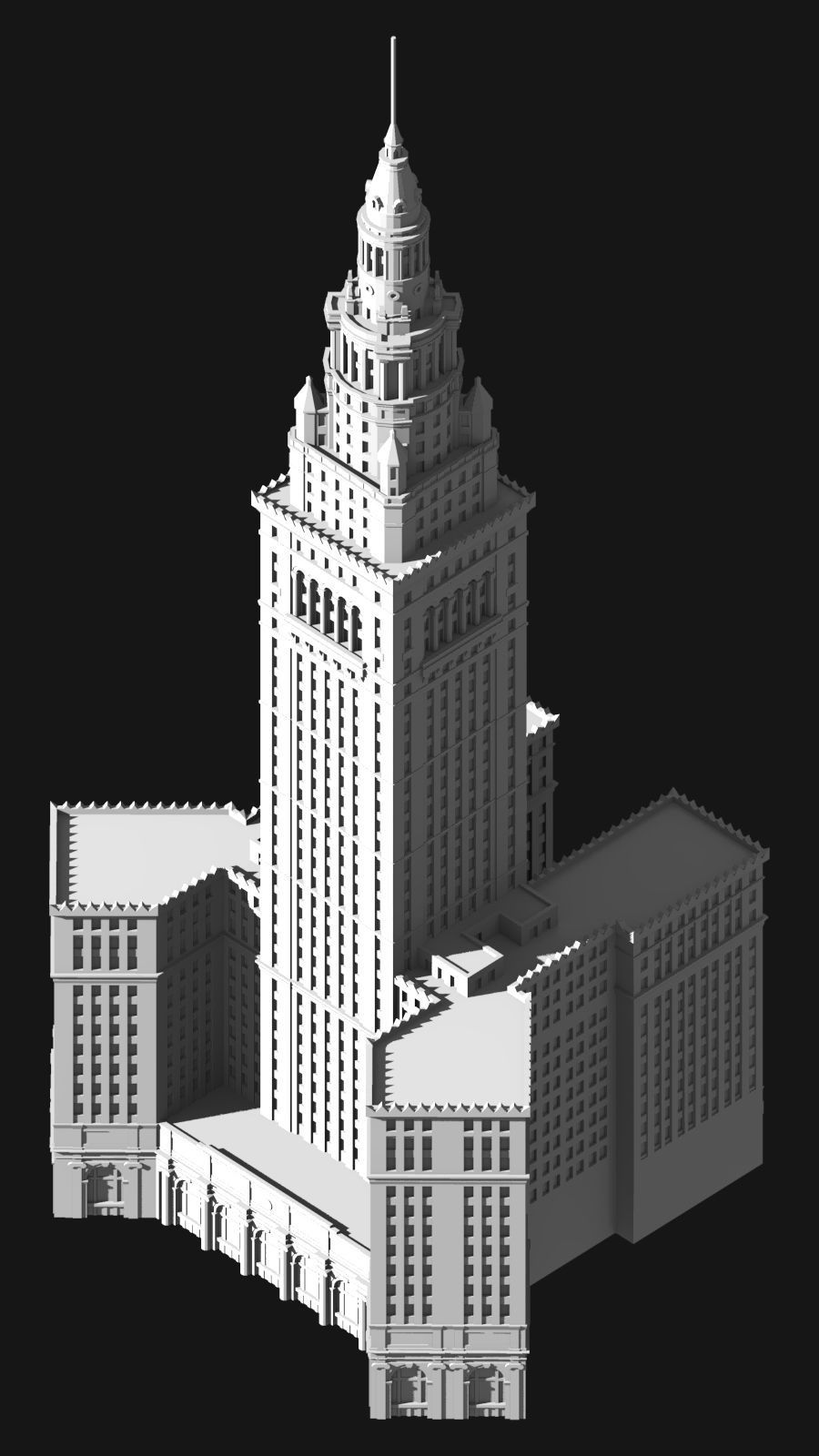 Terminal Tower 3D print model_4