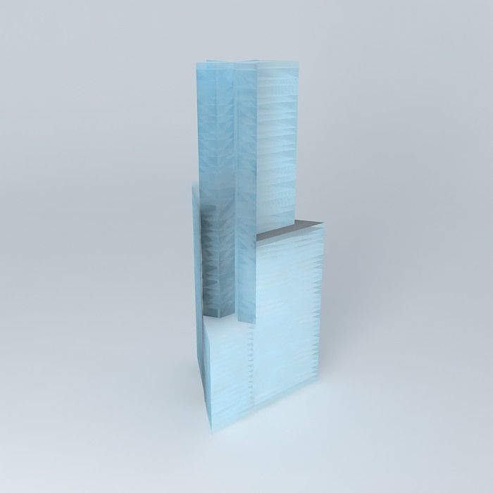 Building J2 Free 3D model_1