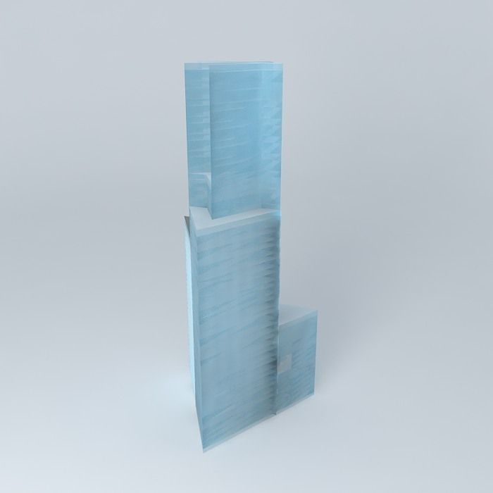 Building J2 Free 3D model_2