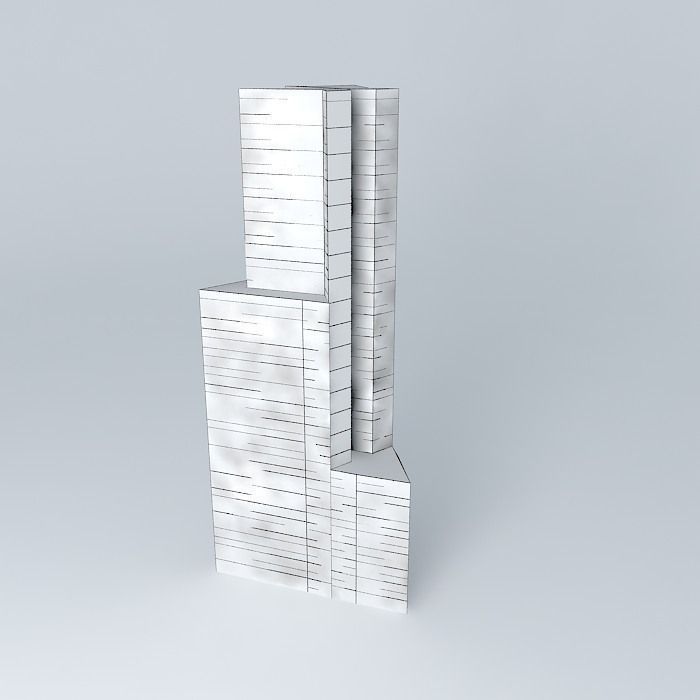 Building J2 Free 3D model_4