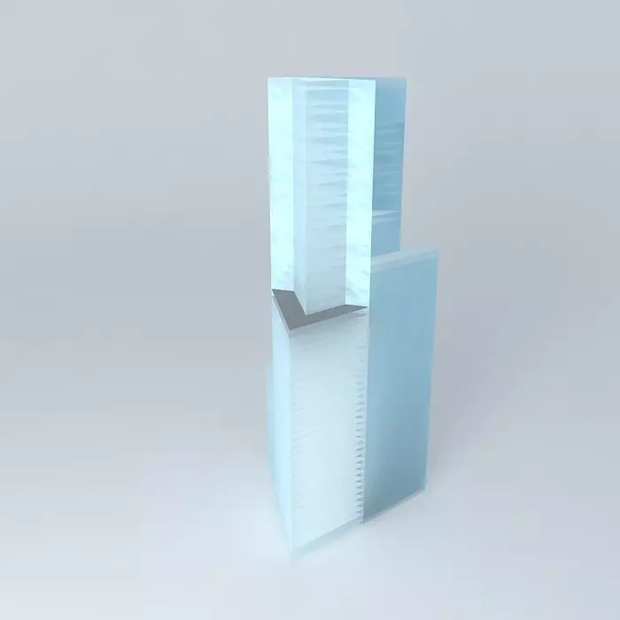 Building J2 Free 3D model_0