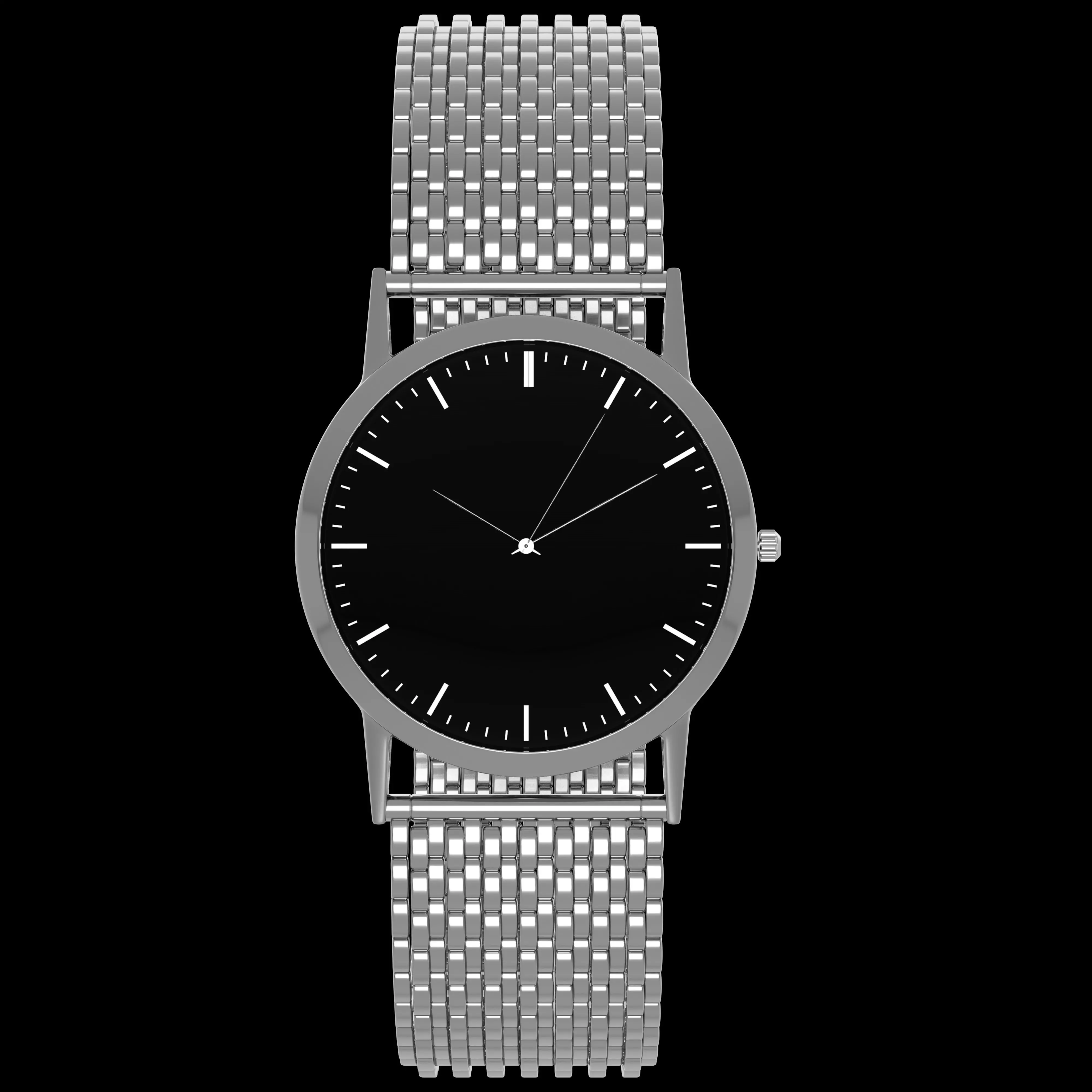 Full metal wrist watch 3D model