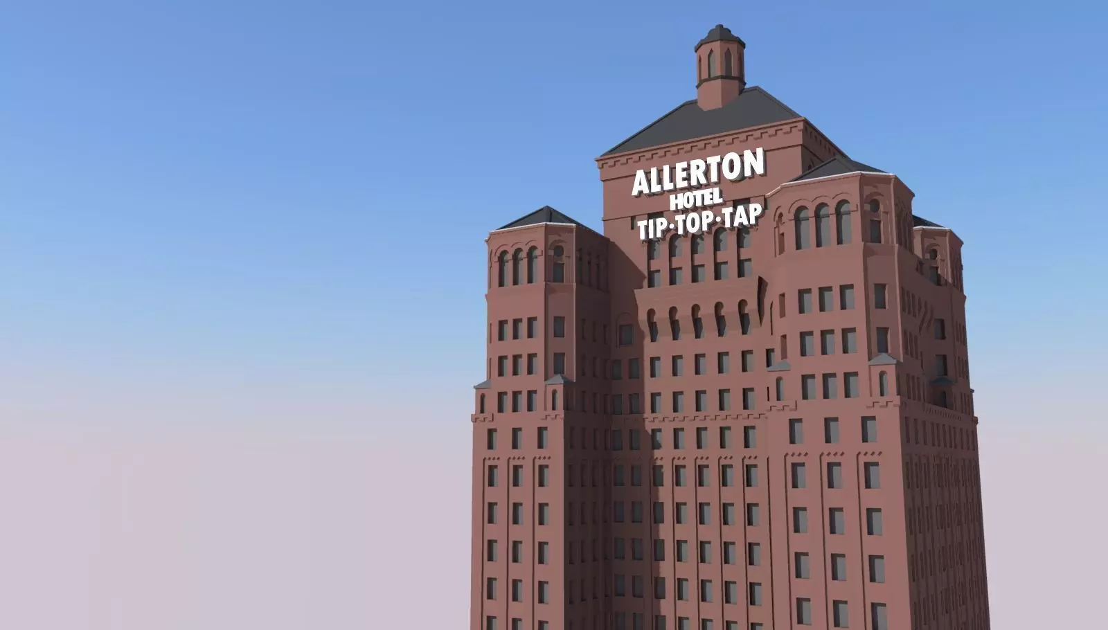 Allerton Hotel 3D print model_0