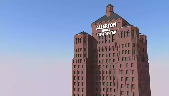 Allerton Hotel 3D print model