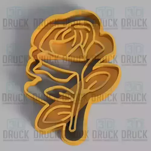 The Little Prince Rose - El Principito Rosa Cookie Cutter 3D print model