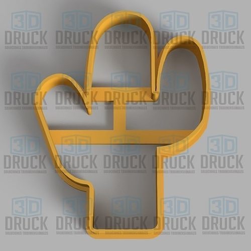 Cactus Cookie Cutter 3D print model