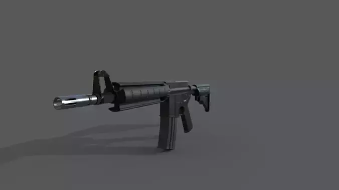 Battle Rifle M4A4 3D model