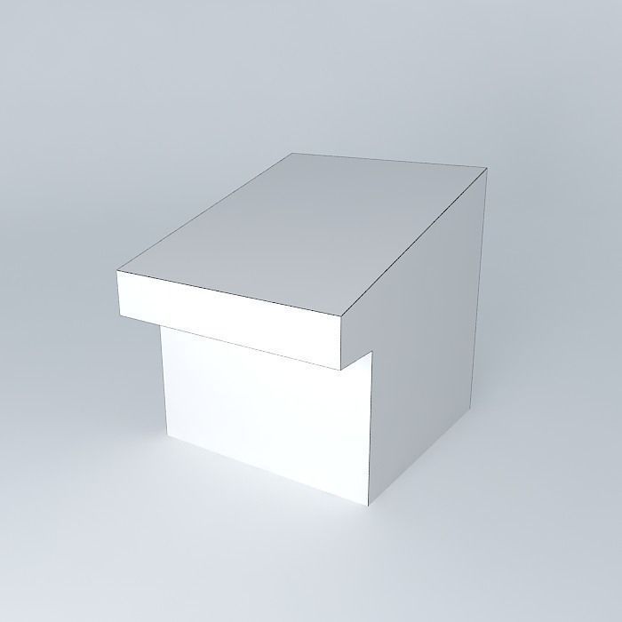 House building with roof Free 3D model_4