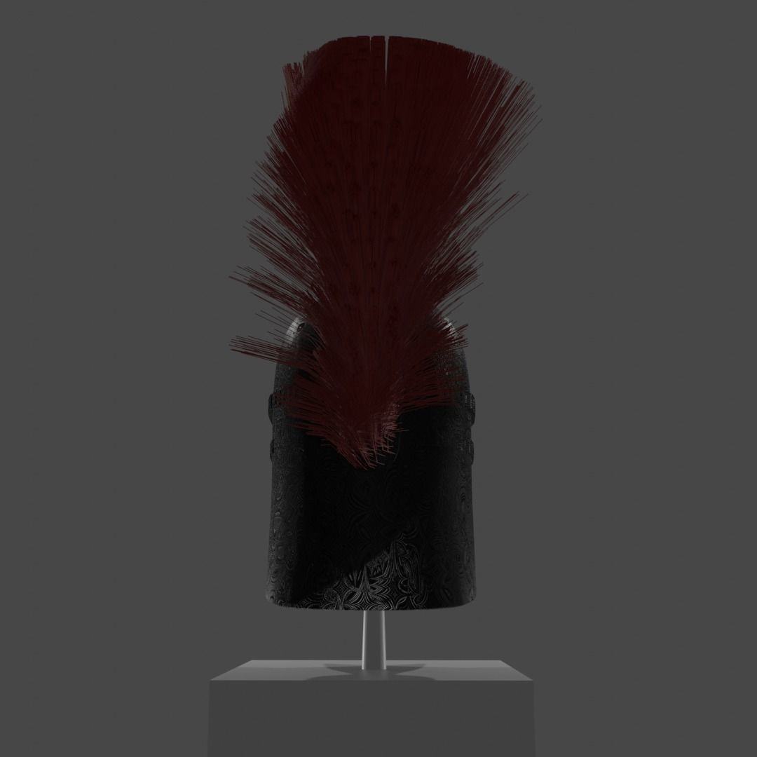 Ancient Warriors Helmet Low-poly 3D model_6