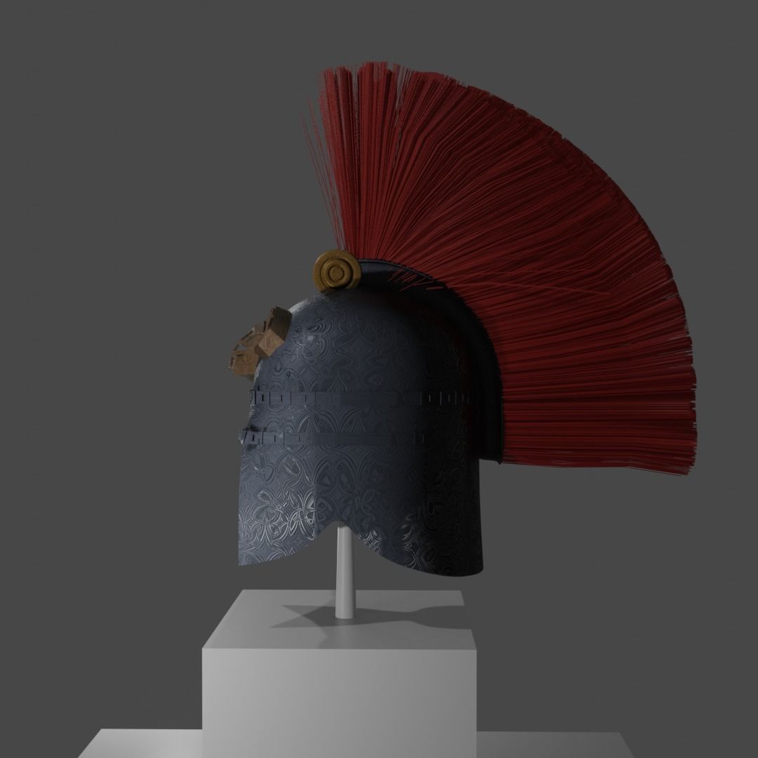 Ancient Warriors Helmet Low-poly 3D model_12