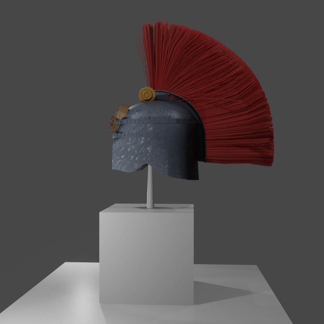 Ancient Warriors Helmet Low-poly 3D model_10