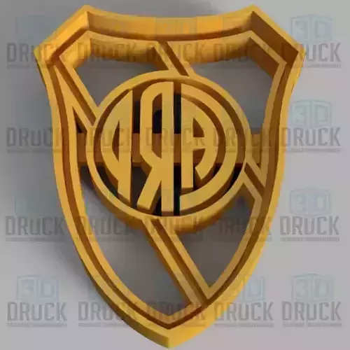 River Plate Football Club Cookie Cutter 3D print model