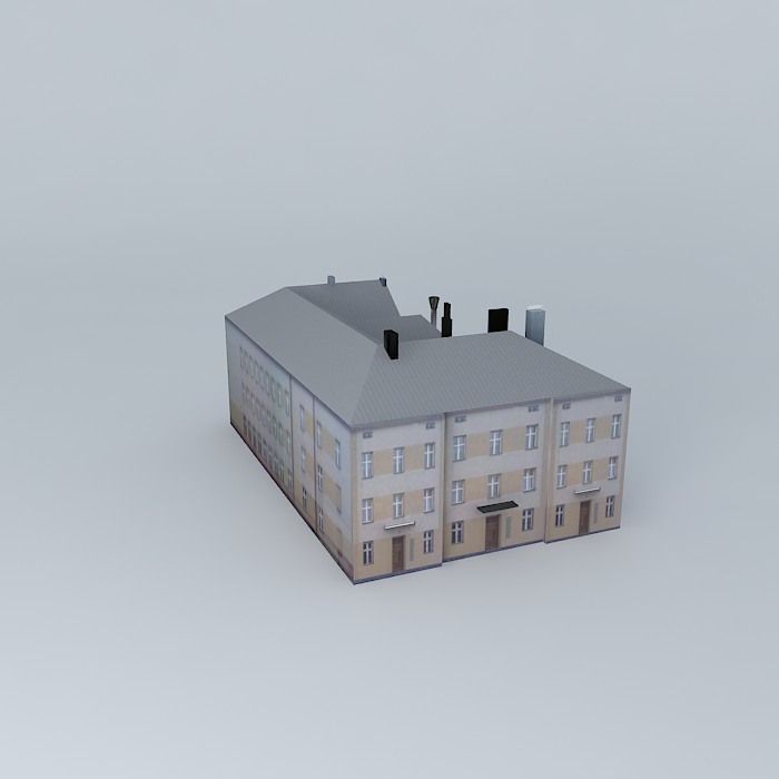 High School in Pilsen Free 3D model_1