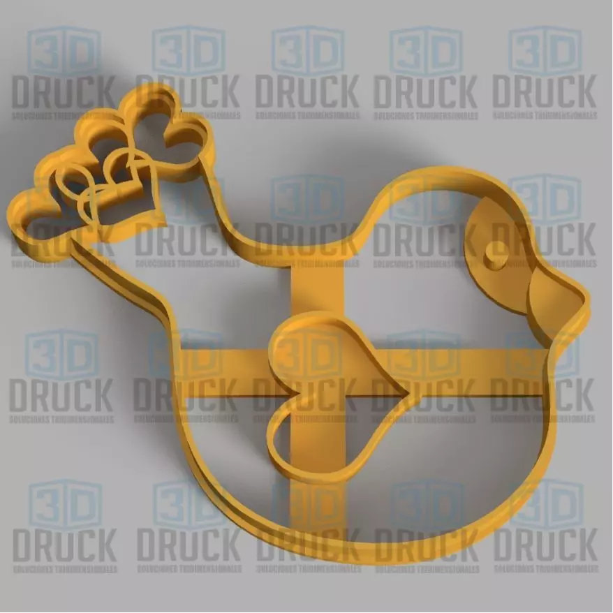 Bird - Pajaro Cookie Cutter 3D print model_0