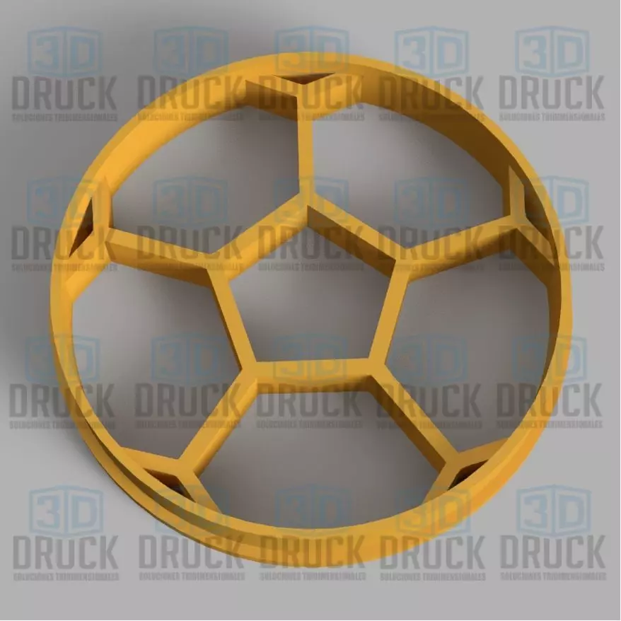 Soccer Ball - Pelota Futbol Cookie Cutter 3D print model