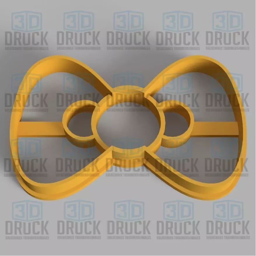 Bow  Cookie Cutter 3D print model_0