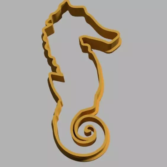 Caballito de Mar - Sea Horse Cookie Cutter 3D print model