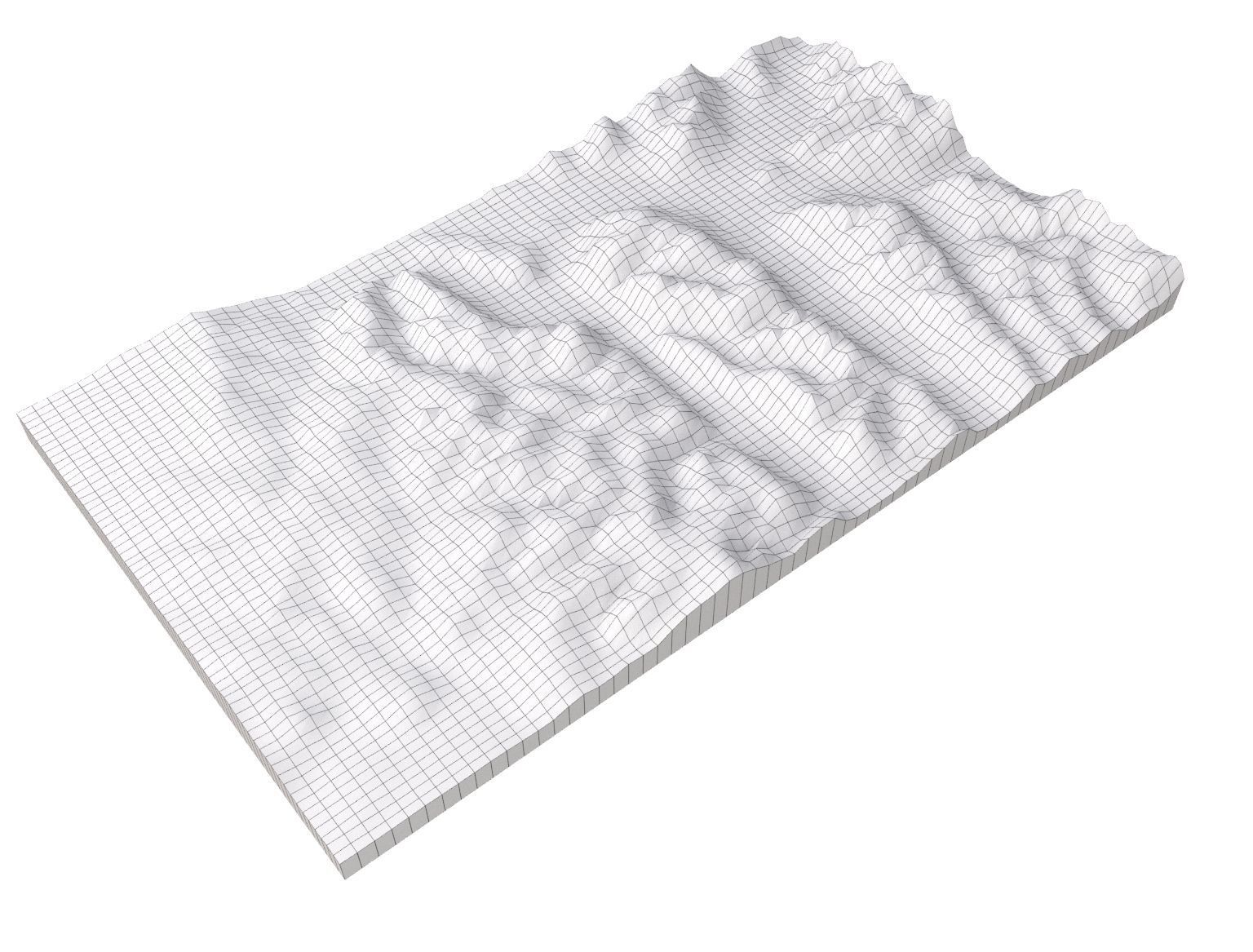 Mountain landscape 3D model_8