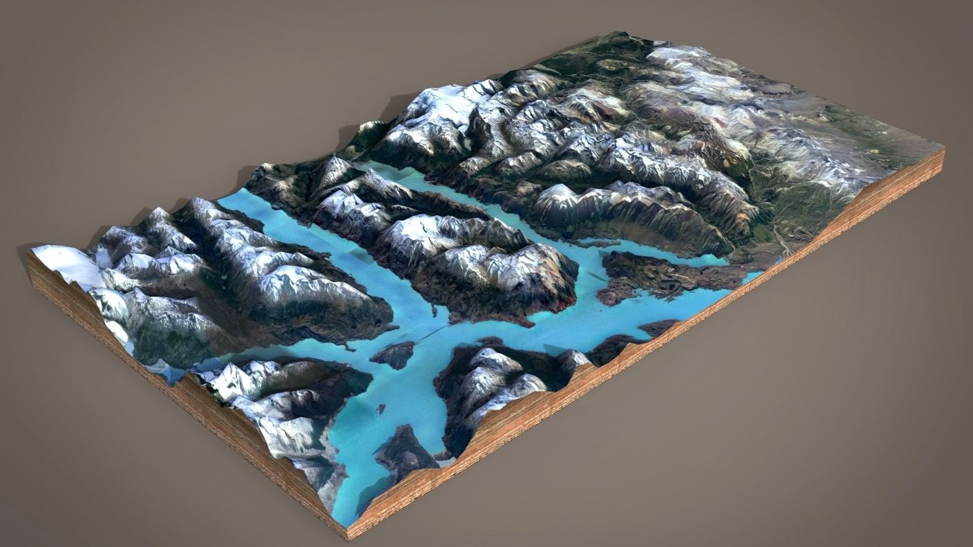 Mountain landscape 3D model_1